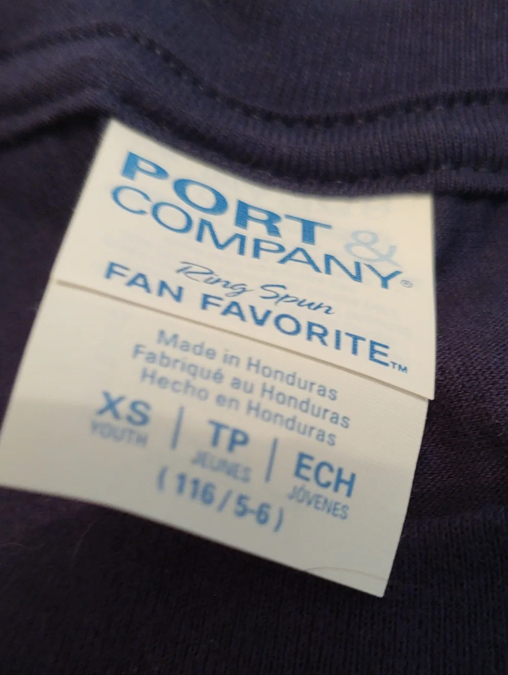 NEW Port & Company Boys Soccer Tee Size XS